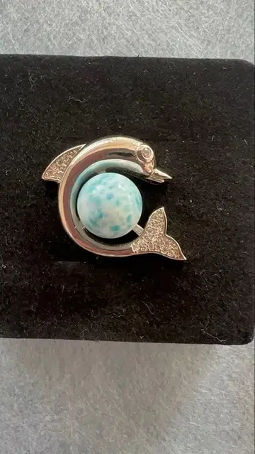 라리마 돌고래 모티브 실버 925 펜던트