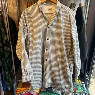 동양 엔터프라이즈 Gold 스트라이프 긴팔 셔츠 S