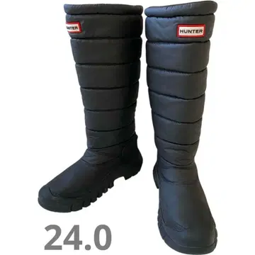 [컨디션 최상] HUNTER 스노우 롱 부츠 인트레피드 블랙