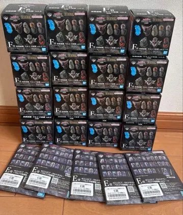 제일복권 울트라맨 F상 괴수 머리 가면 16개 E상 5개 미개봉품 세트