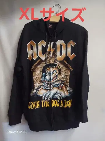 밴딩 후드티 AC/DC 엑스라지 사이즈