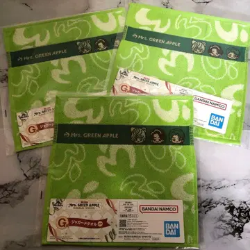 Mrs. GREEN APPLE 제일복권 G상 자카드 타월 3장 세트