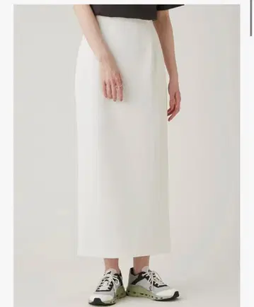 emmi 에코 저리 타이트 스커트 화이트