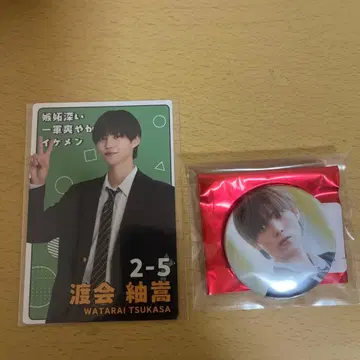 와타라이 츠무기 카나 히데요시 프로필 카드 캔뱃지