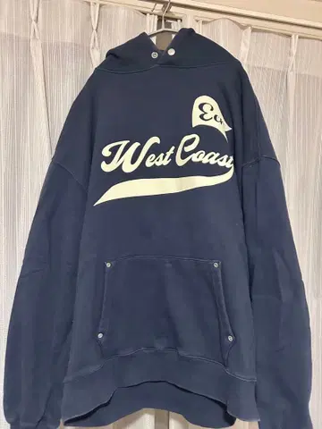 West Coast 후드 부착 후드티 네이비