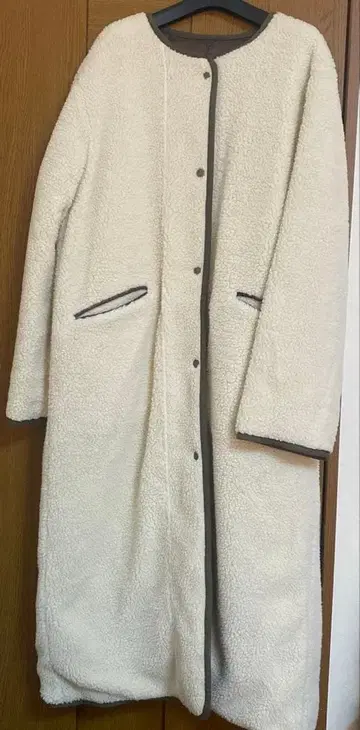 보아 롱 코트 리버서블