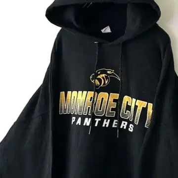 헤인즈 몬로 시티 팬서스 후드티 XL 블랙 블랙 구제 의류