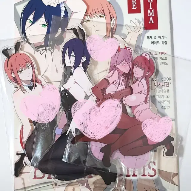 (비공식)체인소맨 레제 마키마 파워 아크릴 스탠드,일러북