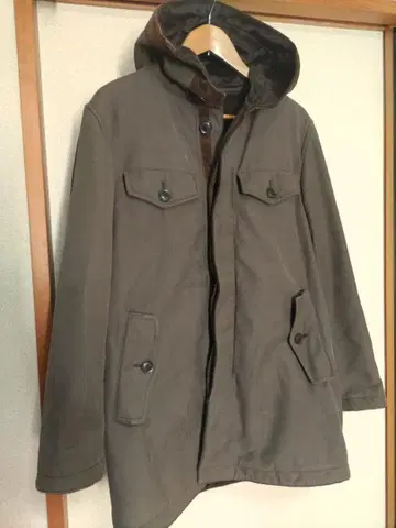 JUN 서독군 모즈 코트 계열 올리브 L 카키 밀리터리 코트