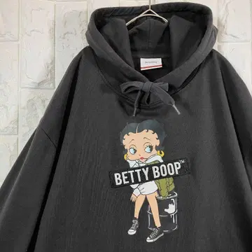 빅 루즈 베티 후드티 풀오버 빅 로고 블랙 LL