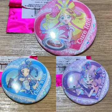 프리큐어 스이파라 홀로그램 캔뱃지 아이돌 윙크 큥큥