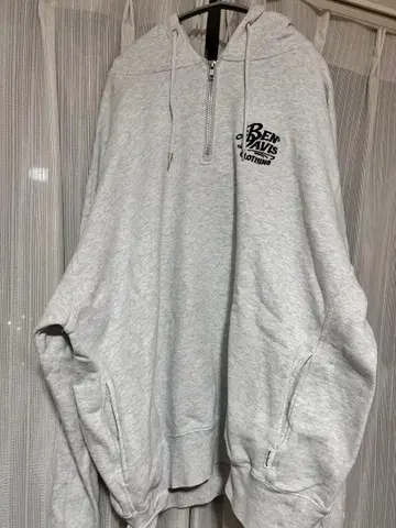 BEN DAVIS 집업 후드티 그레이