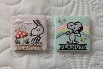 [PEANUTS] *하자품* 자수 캔뱃지 스누피