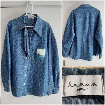 lanan 카우걸 넥타이 데님 셔츠