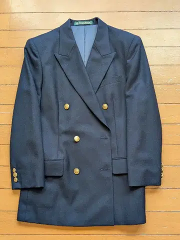 NEWYORKER 네이비 더블 브레스트 테일러드 자켓