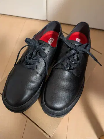 CAMPER 블랙 로퍼 38