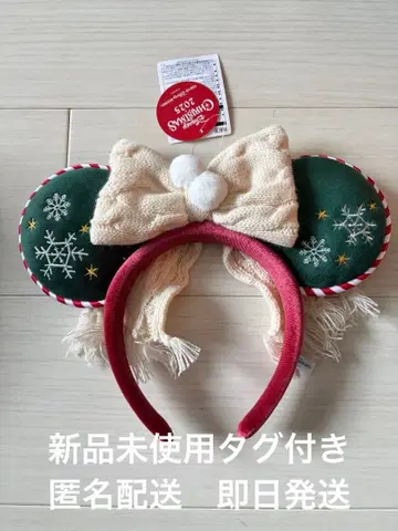 [ 미사용 새상품 ] 머리띠 크리스마스 2025 니트 머플러 그린 빨간색