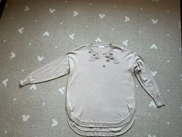 잉게보그 꽃 모티브 니트 풀오버