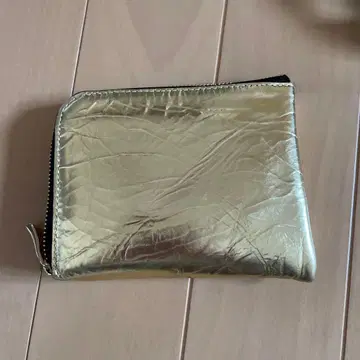 kawa-kawa 골드 소가죽 L자 mini 접이식 지갑