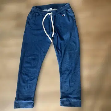Champion Reverse Weave M 데님 블루 스웨트 팬츠