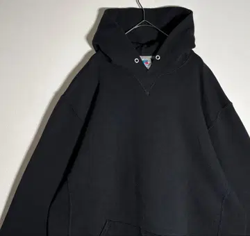 RUSSELL ATHLETIC 무지 속기모 블랙 후드티