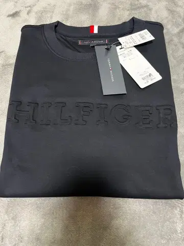 TOMMY HILFIGER 블랙 T셔츠 남성용 L 미사용 새상품 택 포함