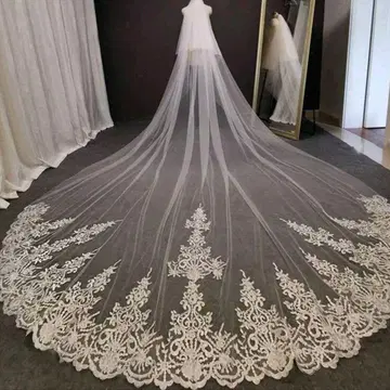 웨딩 베일 300cm 아이보리