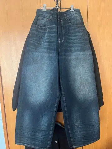 ZARA 데님 와이드 데님 38 인디고