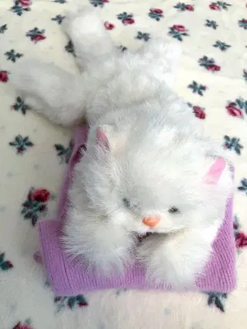 오오이케 페르시안 고양이 봉제 인형 쇼와 레트로 새상품급