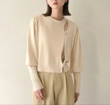 랜덤 오픈 니트 가디건 상의 작은 키