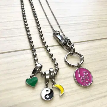 satomura 프로듀스 개성 강한 목걸이 2개 세트 LOWRYSFARM