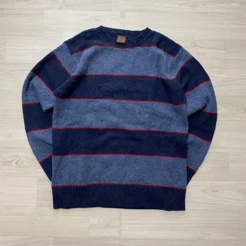 00s OP 오션 퍼시픽 울100% 보더 니트 L