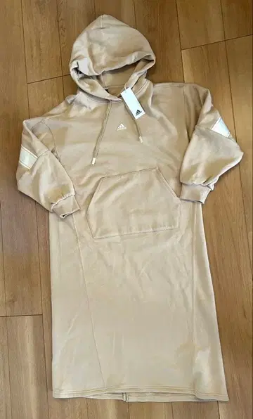 미사용 새상품 adidas 후드 부착 롱 후드티 원피스 S 사이즈 여성용