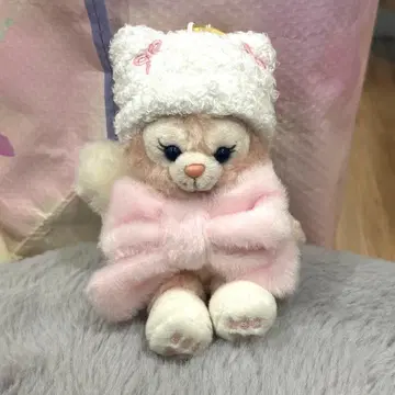 홍콩 디즈니 겨울 리본 리나벨 키체인 봉제 인형