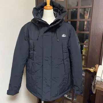 [ 미사용품 ] CAMP7 블랙 다운 자켓 후드 부착