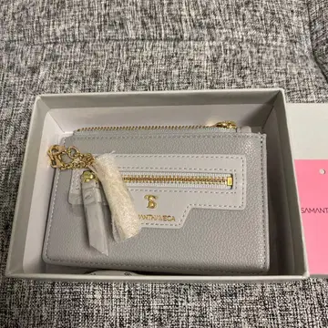 미사용 새상품 사만사 베가 그레이 패스 케이스 카드 케이스