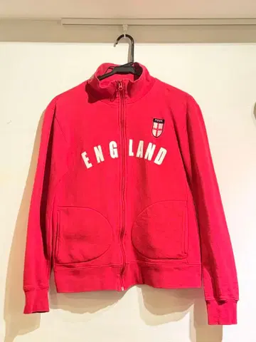 프렌치 커넥션 잉글랜드 풀 지퍼 자켓 빨간색
