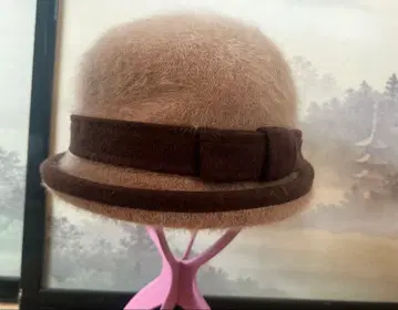 하야시하백길(주) 울 펠트 햇 베이지 리본 포함