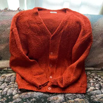 WEGO 오렌지 가디건 5버튼