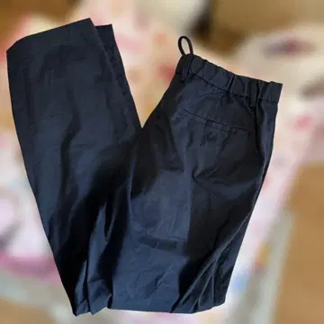 블랙 와이드 팬츠 이지 팬츠 허리밴딩