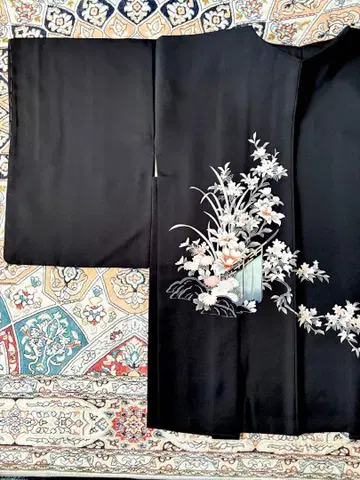 블랙 하오리 기모노 겉옷 vintage haori