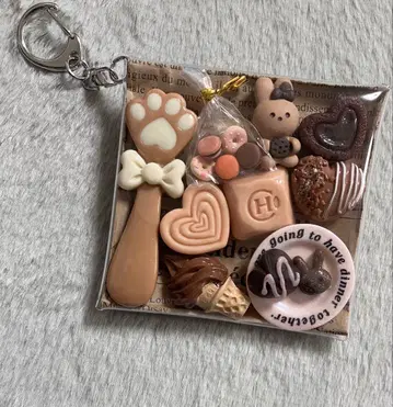 가챠 채워넣기 파우치 [ 스위트 토끼님 초코 계열 ]