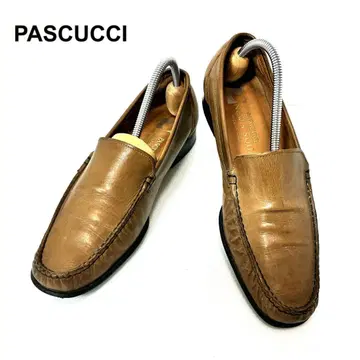 PASCUCCI 파스쿠치 옅은 브라운 플랫슈즈 23cm