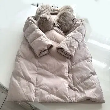 DoCLASSE 다운 코트 [ L ] 핑크 베이지 퍼