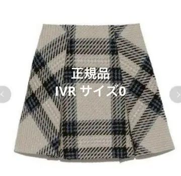 snidel 로빙 체크 미니 스커트