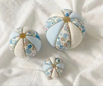 테마리 시치고산 꽃무늬 3개