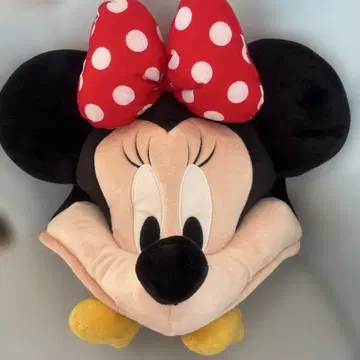 미니 봉제 인형 모자 빨간색 도트 리본 하루만 사용