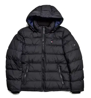 16일 한정판 TOMMYHILFIGER 블랙 다운 자켓