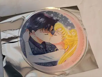 세일러문 카페 아크릴 코스터 빨간색