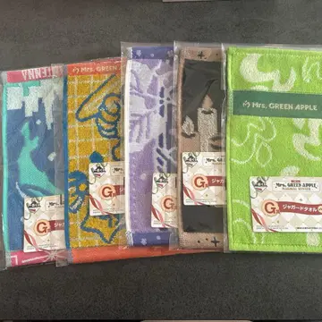 제일복권 Mrs. GREEN APPLE G상 자카드 타월 5종 세트